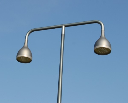 CANDELABRE LED - DROP II LED 2 x 48w (mt pour clairage public), Eclairage urbain, Eclairage urbain design, Eclairage public, mt aluminium design, candlabre led, 